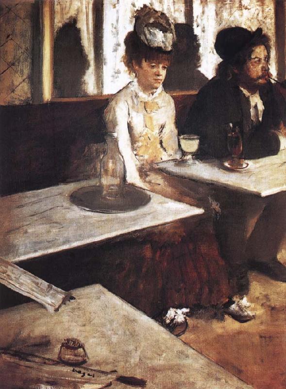 Germain Hilaire Edgard Degas In a Cafe oil painting picture